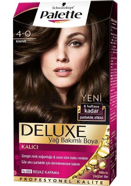 Deluxe 4/0 Kahve Saç Boyası 3'lü Set