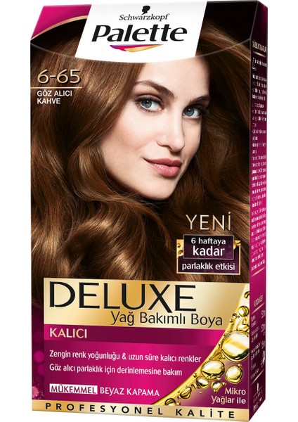 Deluxe 6/65 Göz Alıcı Kahve Saç Boyası 3'lü Set