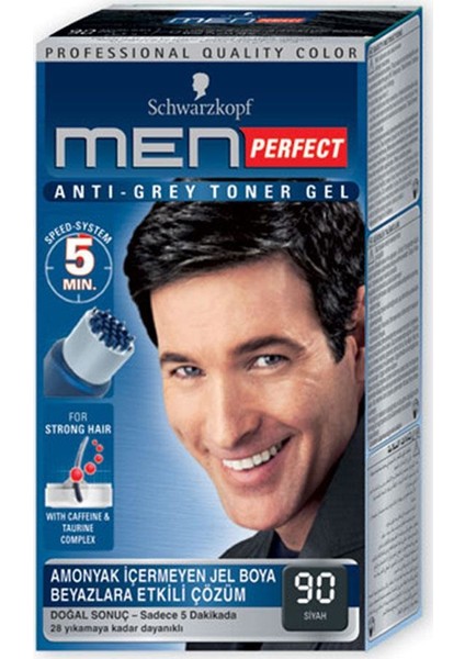 Men Perfect 90 Siyah Saç Boyası