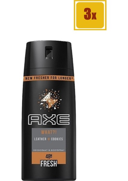 Leather Erkek 150 ml Deodorant 3'lü Set