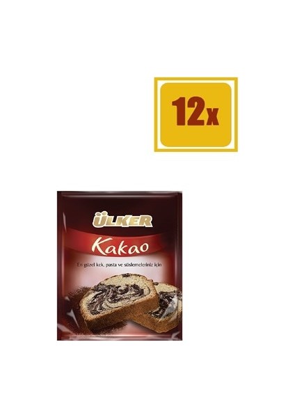 Poşet Toz Kakao 50 gr 12'Li Set