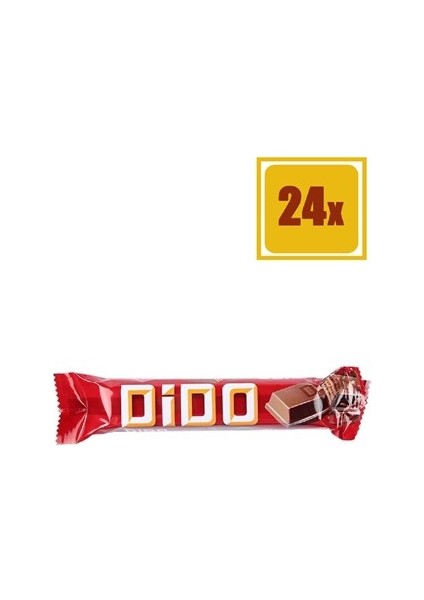 Dido Sütlü Çikolatalı Gofret 35 gr 24'Lü Set