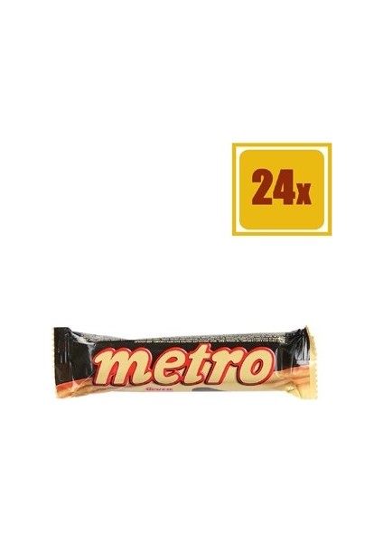 Metro Kaplamalı Bar 40 gr 24'Lü Set