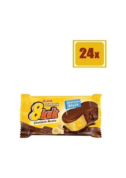 Dankek 8 Kek Çikolatalı Muzlu 55 gr 24'Lü Set