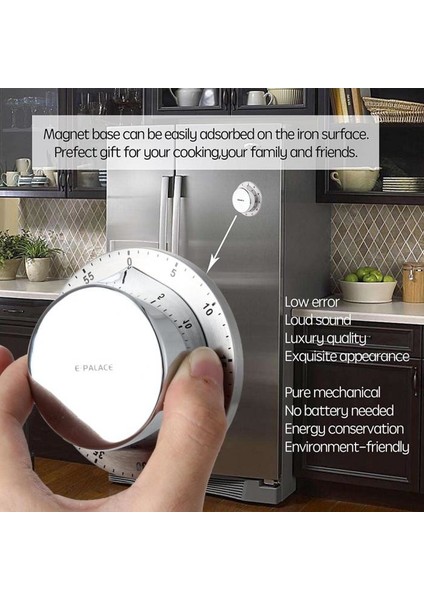Epalace Mekanik Mutfak Zamanlayıcı Timer Dakika THR298 indirimleri
