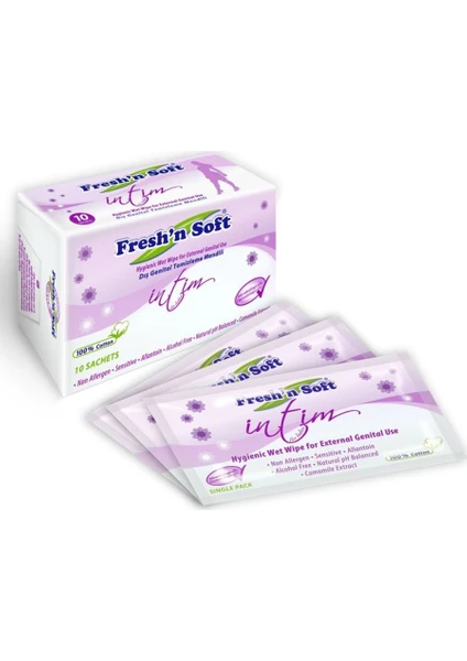 Fresh'n Soft Genital Bölge Temizleme Mendili