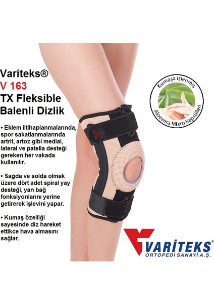 ® V 163 Tx Fleksible Balenli Dizlik