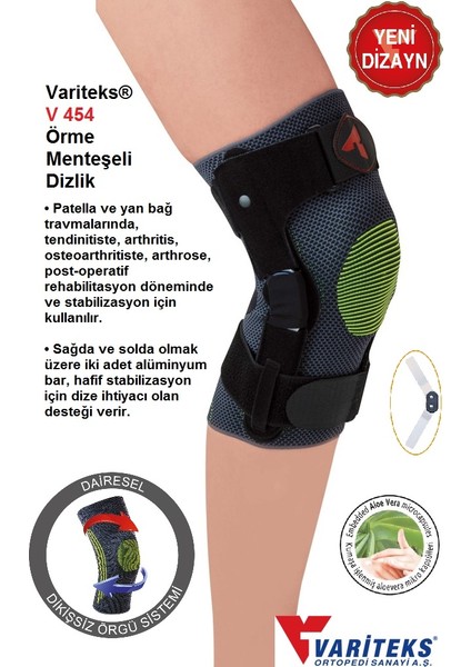 ® V 454 Örme Menteşeli Dizlik