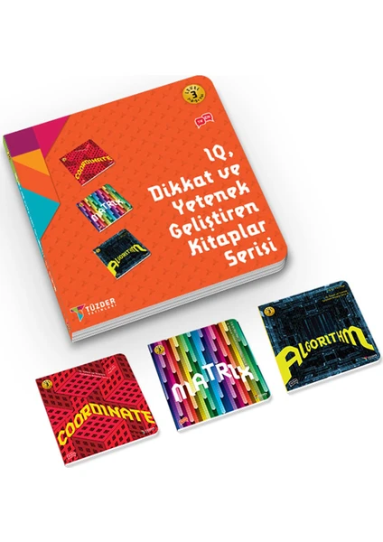 IQ Dikkat ve Yetenek Geliştiren Kitaplar Serisi Level 3 (7-8-9 Yaş) (3 Kitap Takım)