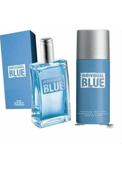 Individual Blue Erkek Parfüm+Avon Individual Blue Deo Sprey 150 ml