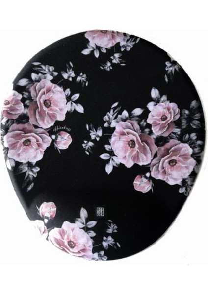 Office Küp Bilek Destekli Mouse Pad Flower Duet