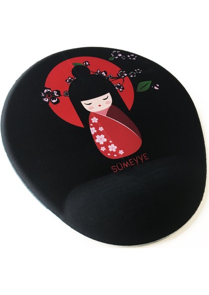 Office Küp Bilek Destekli Mouse Pad Geisha