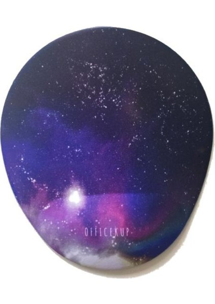 Office Küp Bilek Destekli Mouse Pad Galaxy