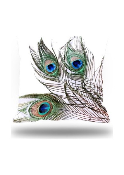 Tavuskuşu Kırlent Kılıfı