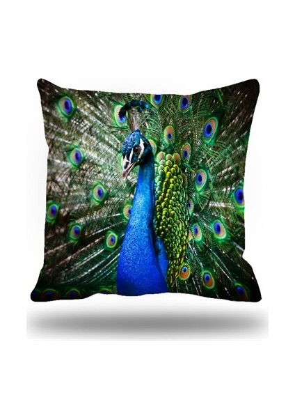 Tavuskuşu Kırlent Kılıfı