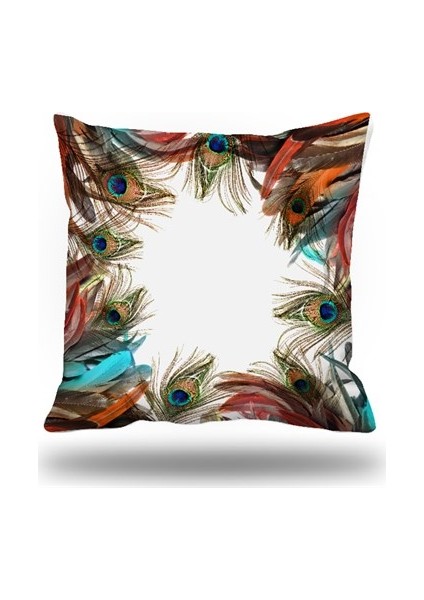 Tavuskuşu Kırlent Kılıfı