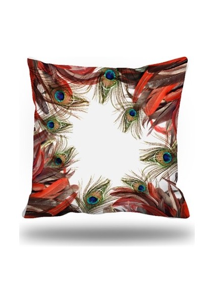 Tavuskuşu Kırlent Kılıfı