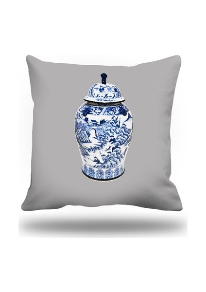 Çini Desen Kırlent Kılıfı