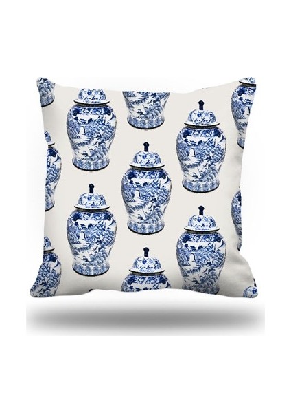 Çini Desen Kırlent Kılıfı