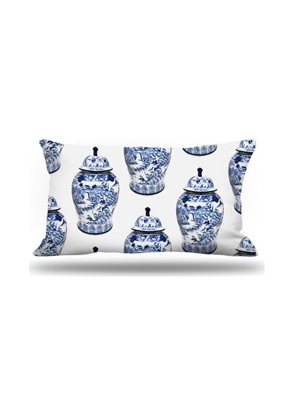 Çini Desen Kırlent Kılıfı