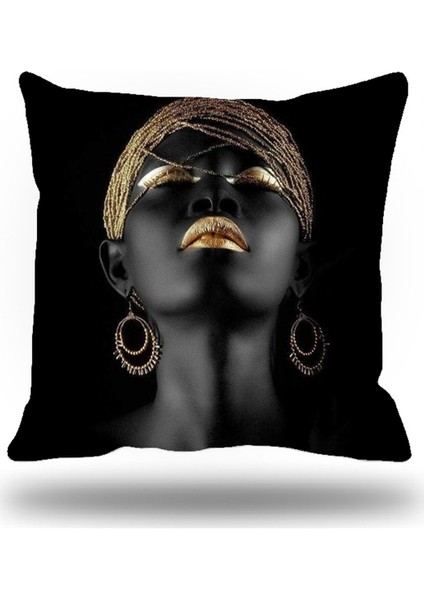 Siyahi Grup Kırlent Kılıfı