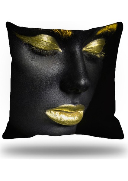 Siyahi Grup Kırlent Kılıfı