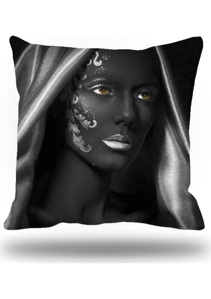 Siyahi Grup Kırlent Kılıfı