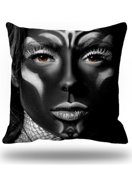 Siyahi Grup Kırlent Kılıfı