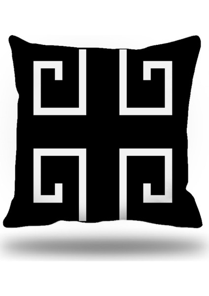 Yunananahtarı Kırlent Kılıfı