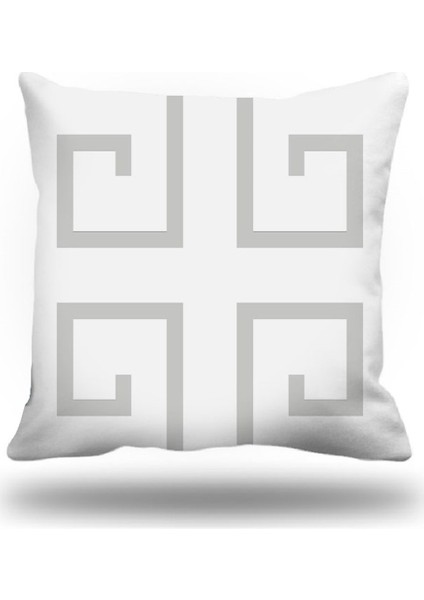 Yunananahtarı Kırlent Kılıfı