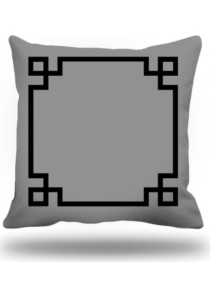 Yunananahtarı Kırlent Kılıfı