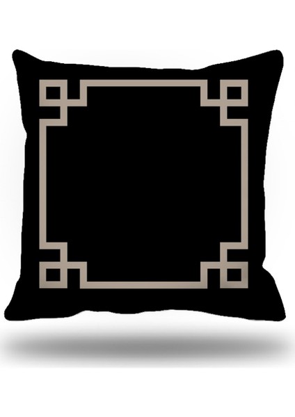 Yunananahtarı Kırlent Kılıfı