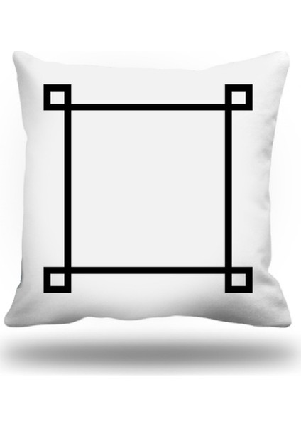 Yunananahtarı Kırlent Kılıfı