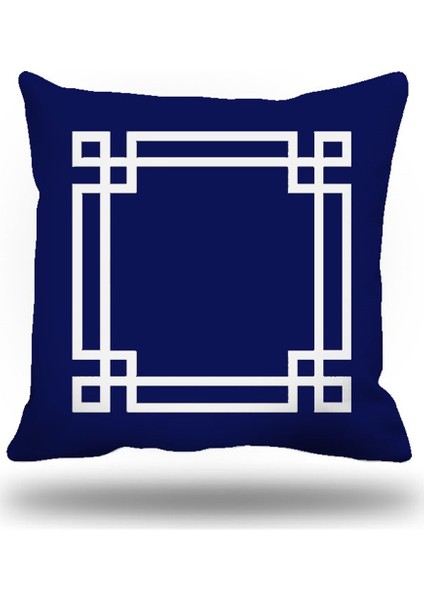 Yunananahtarı Kırlent Kılıfı