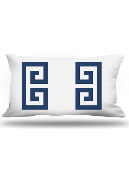 Yunananahtarı Kırlent Kılıfı