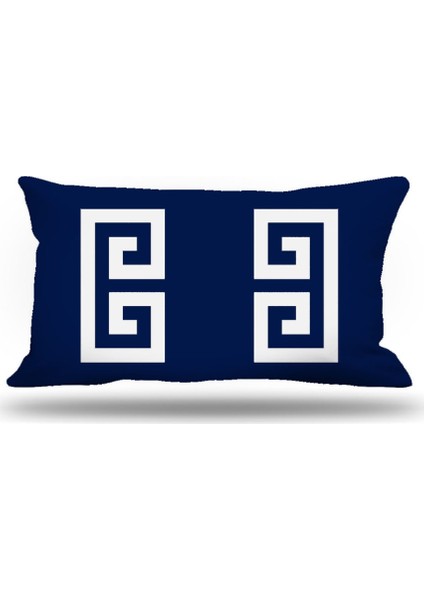 Yunananahtarı Kırlent Kılıfı