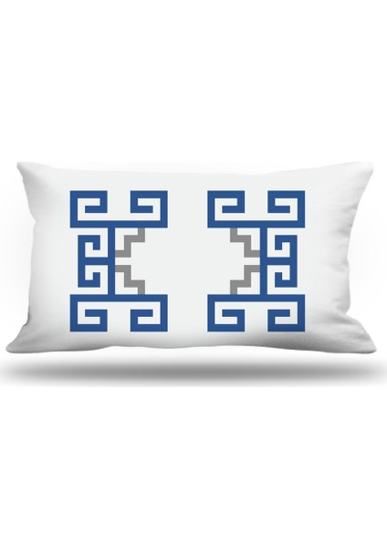 Yunananahtarı Kırlent Kılıfı