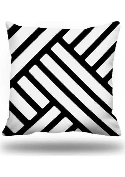 Yunananahtarı Kırlent Kılıfı