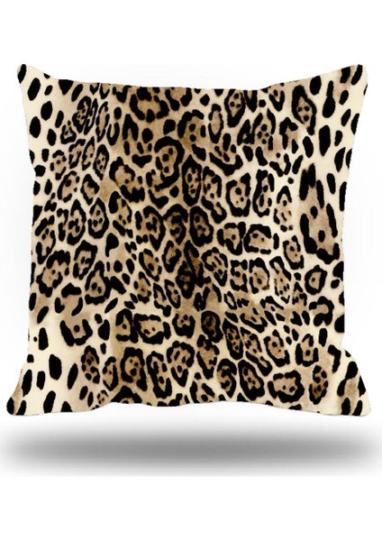Leopar Kırlent Kılıfı