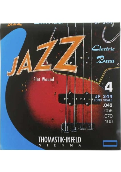 JF344 Jazz Gitar Flatwound Takım Tel