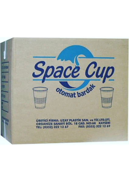 Space Cup Plastik Bardak 3000 Adet Koli