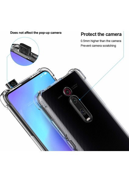 Shock Absorbing Kılıf Xiaomi Redmi K20 Şeffaf