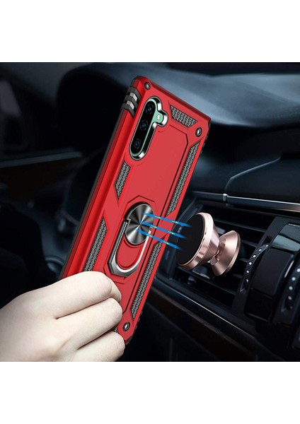 Samsung Galaxy Note 10 Kılıf Military Ring Holder Siyah fırsatları