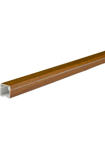 12x12 mm Lamine Kaplamalı Ceviz 6x1m=6m Bantsız Kablo Kanalı