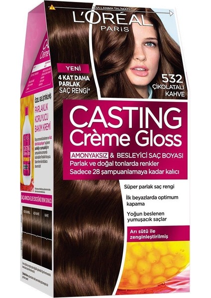 Casting Creme Gloss Saç Boyası 532 Çikolata Kahve