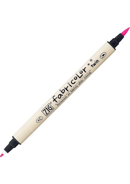 Fabricolor Twin Çift Uçlu Tekstil Kumaş Boyama Kalemi Fluorescent Pink