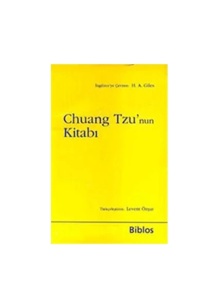 Chuang Tzu'Nun Kitabı-Chuang Tzu