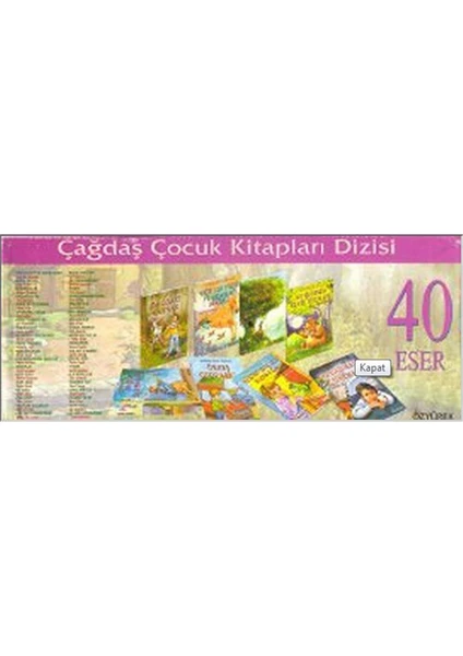 Çağdaş Çocuk Kitapları Dizisi 1 (40 Kitap Kutulu)