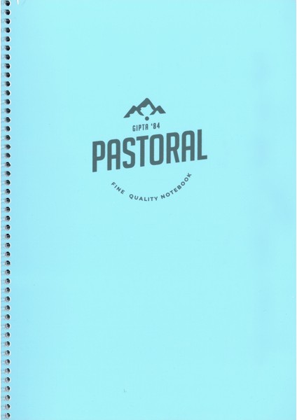 A4 Defter 96 Yp.Çizgili Spr. Pp. Kpk. Mavi Pastoral