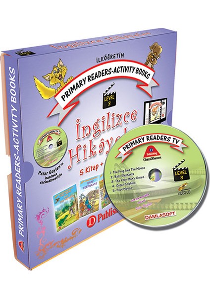 İngilizce Hikaye Seti 4 ve 5. Sınıf Level-3 5 Kitap 1 Cd